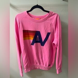 Aviator Nation Medium Pink Crew